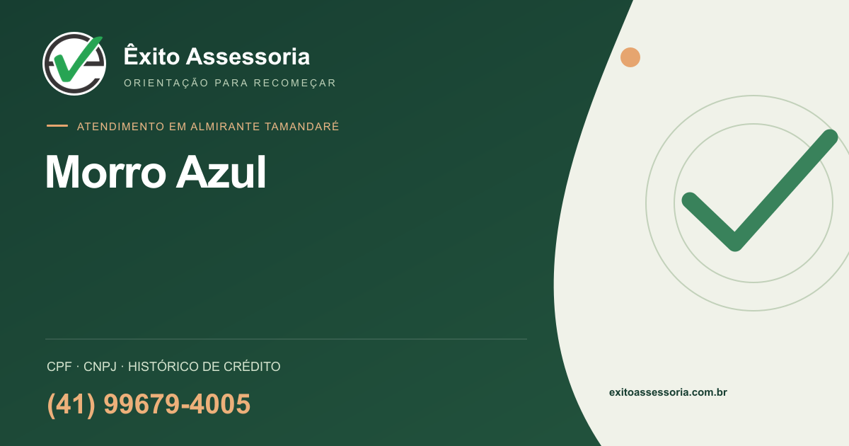 Assessoria de CPF e CNPJ em Morro Azul, Almirante Tamandaré · Êxito · (41) 99679-4005