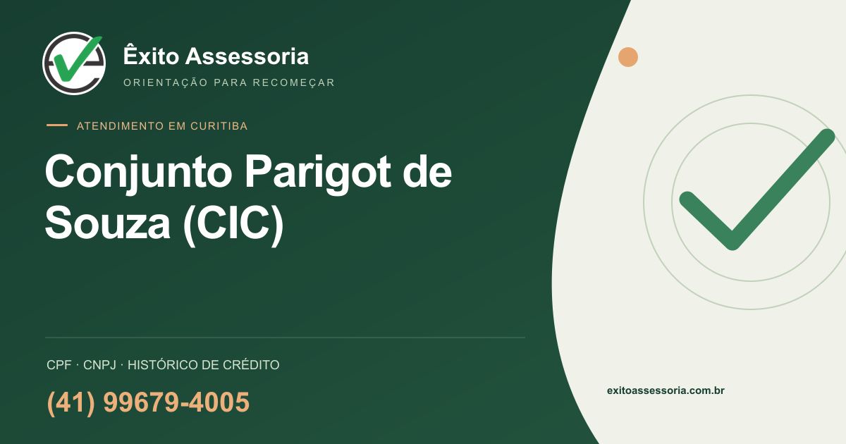 Assessoria de CPF e CNPJ em Conjunto Parigot de Souza (CIC), Curitiba · Êxito · (41) 99679-4005