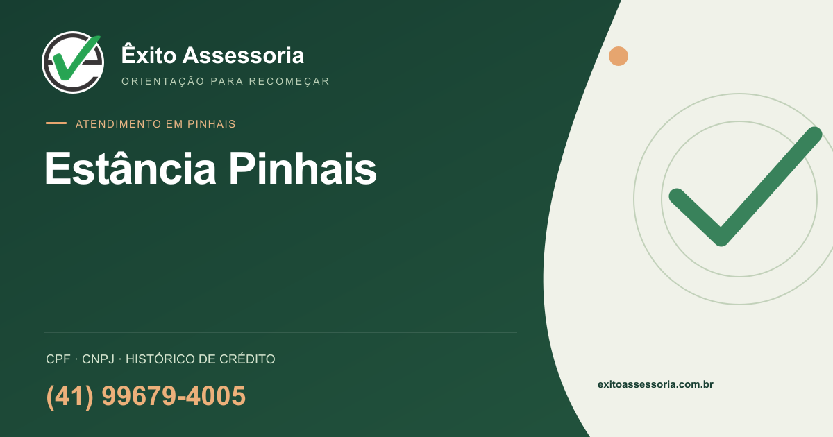 Assessoria de CPF e CNPJ em Estância Pinhais, Pinhais · Êxito · (41) 99679-4005