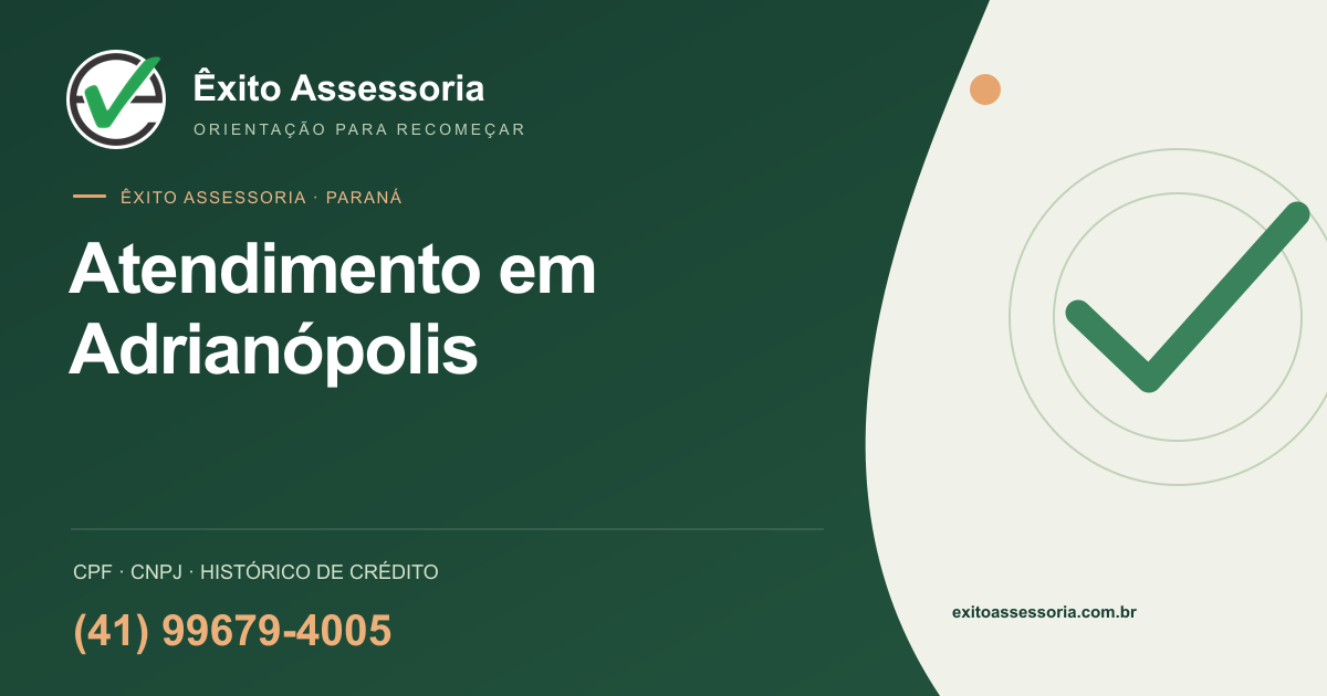 Êxito Assessoria em Adrianópolis · (41) 99679-4005