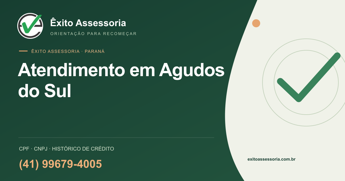 Êxito Assessoria em Agudos do Sul · (41) 99679-4005