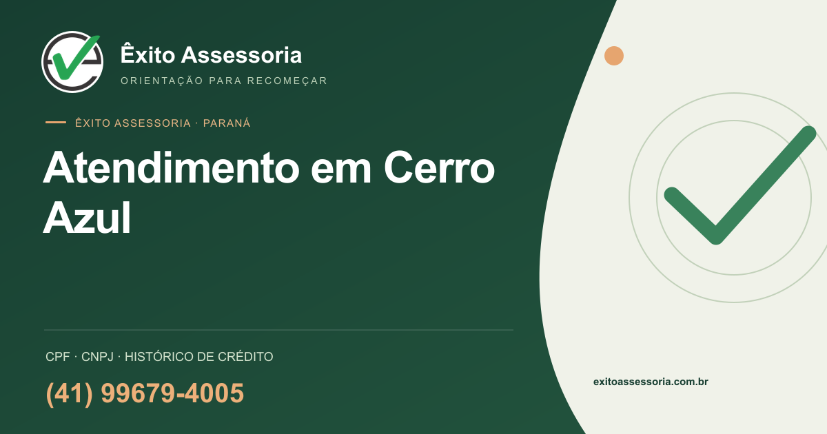 Êxito Assessoria em Cerro Azul · (41) 99679-4005