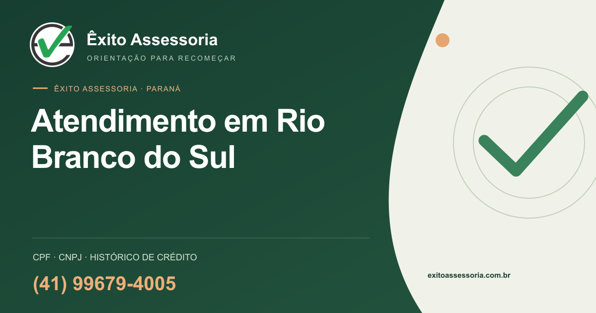 Êxito Assessoria em Rio Branco do Sul · (41) 99679-4005
