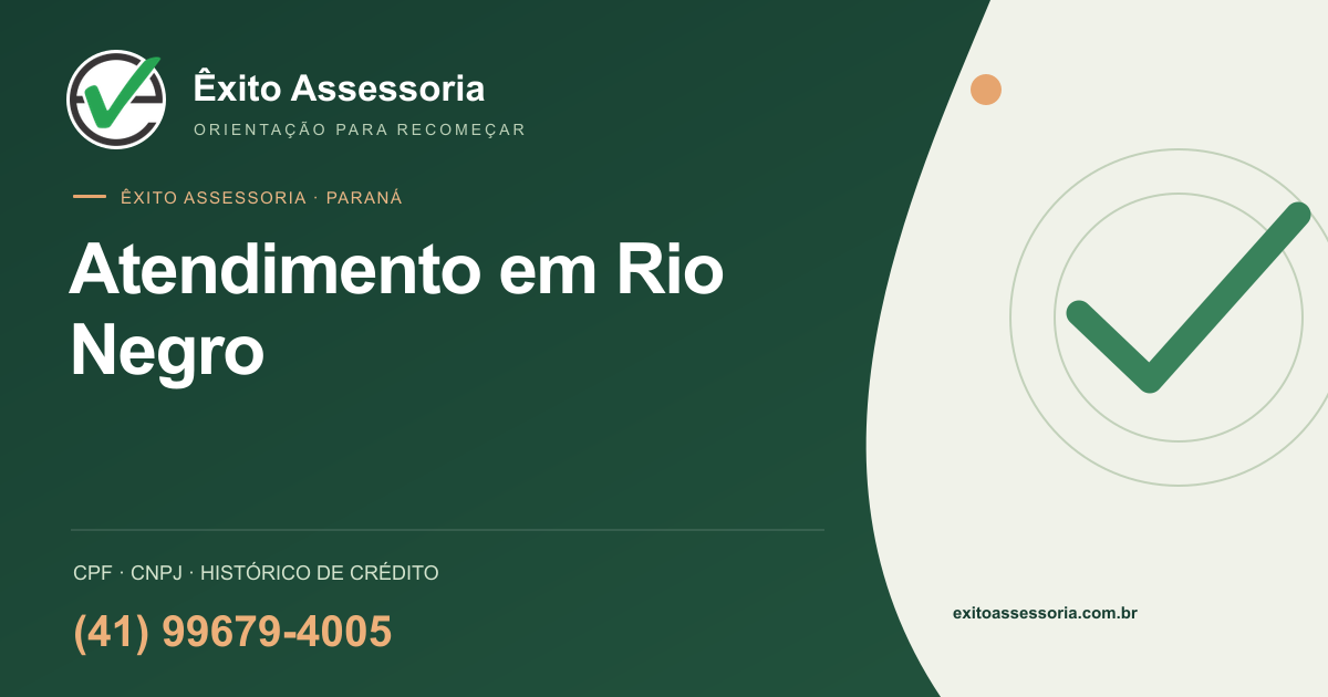 Êxito Assessoria em Rio Negro · (41) 99679-4005